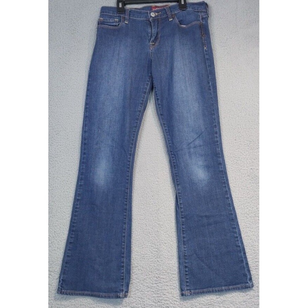 Lucky Brand Jeans Sofia‎ Boot Size 6 Womens Dark Wash Blue Denim